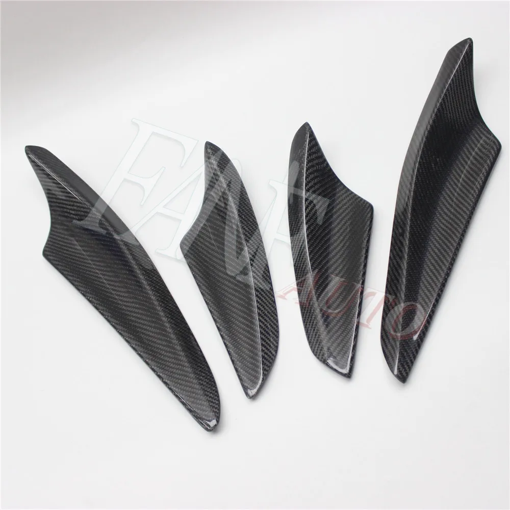 Canard Splitter Paraurti Anteriore In Fibra Di Carbonio Per Mitsubishi Lancer Gts Evolution Evo X Ex 10Th 2008-2016