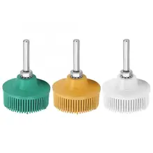 2 дюйма Наждачная машина+ резиновый диск Наждачная резиновая абразивная щетка Полировочный шлифовальный диск для удаления заусенцев ржавчины