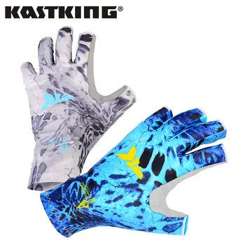 KastKing rękawice wędkarskie SPF 50 słońce mężczyźni ręce rękawice ochronne oddychające Outdoor Sportswear rękawice Carp Fishing Apparel Pesca tanie i dobre opinie CN (pochodzenie) Fishing Gloves Trwałe Pół palca Microfiber (synthetic leather) palm