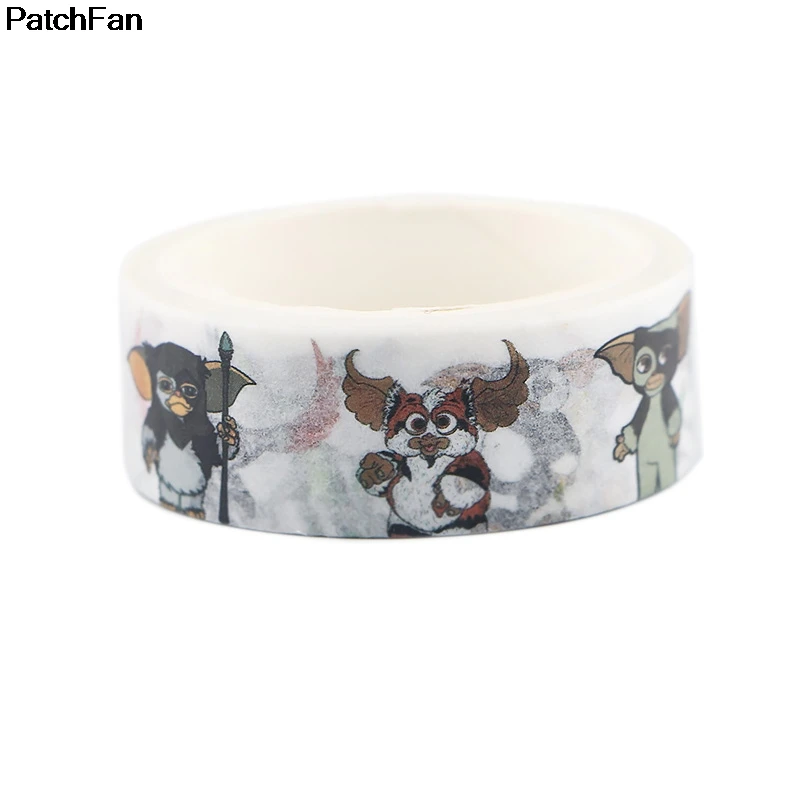 Patchfan мультфильм гремлинс забавные DIY Скрапбукинг липкий клей Васи бумага маскирующая лента печатные узоры наклейки A2516