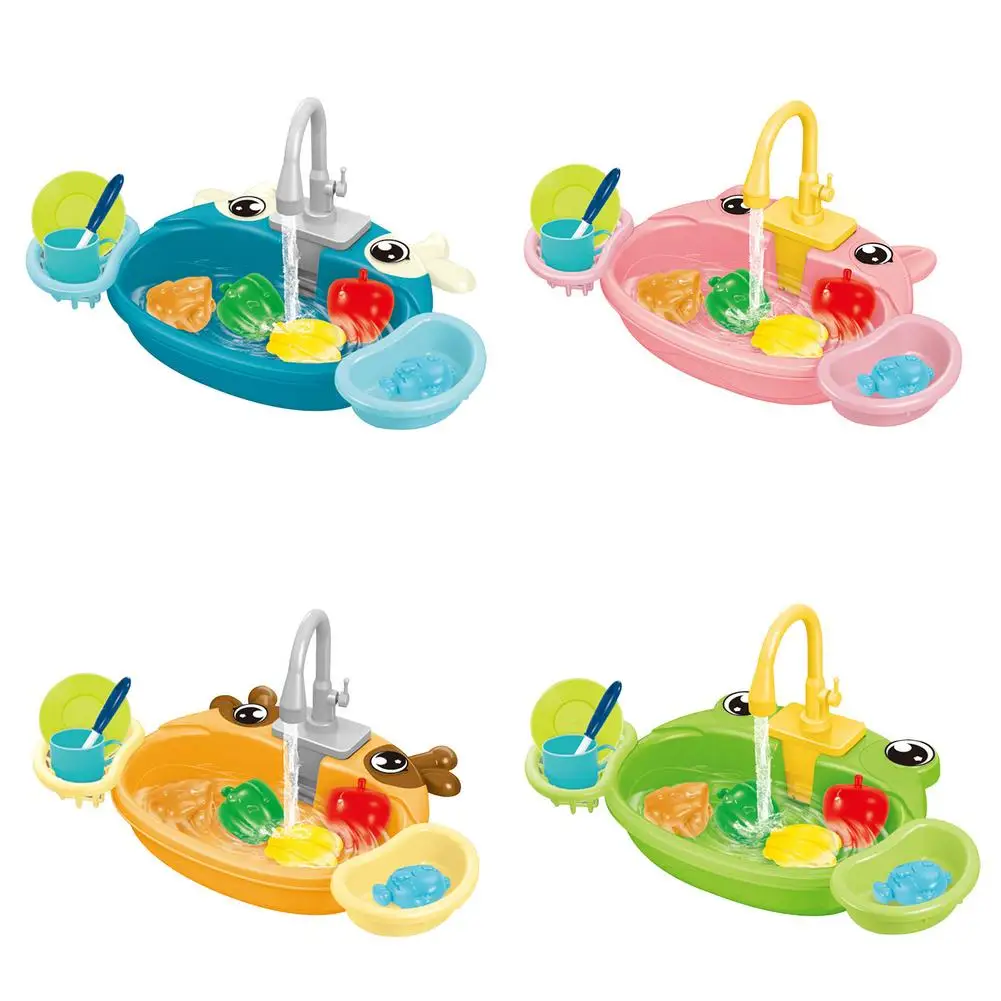 Kitchen Sink Toys With Running Water Educational Funny Gifts For Girls And Boys Children Simulation Kitchen Toys Suit
