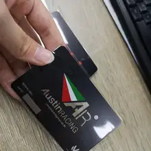 Лазерный выгравированный логотип вырезания матовый черный металлический печать визитных карточек