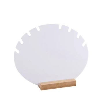 

Bamboo Jewelry Collection Display Necklace Earrings Bracelets Rings Storage Display Bracket Holder Showcase Organizer