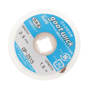 

5 ft 2.5mm Desoldering Braid Solder Remover Wick CP-2515