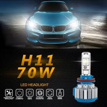 

pretty 2pcs 70W 7000LM H11 Car LED Headlight B2 Canbus 6000K Kit Fog Lamp Head Light fe20