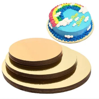 

18 Pcs/Set Cake Circle Base Support Gold Silver Cake Pad Cake Paper Tray Cake Gasket End of 6/8/10-Inch