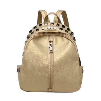 

OCARDIAN Backpack Schoolbag Vintage Women's Rivets Leather Backpack Mochila Backpacks For Teenage Girls Backpack Schoolbag