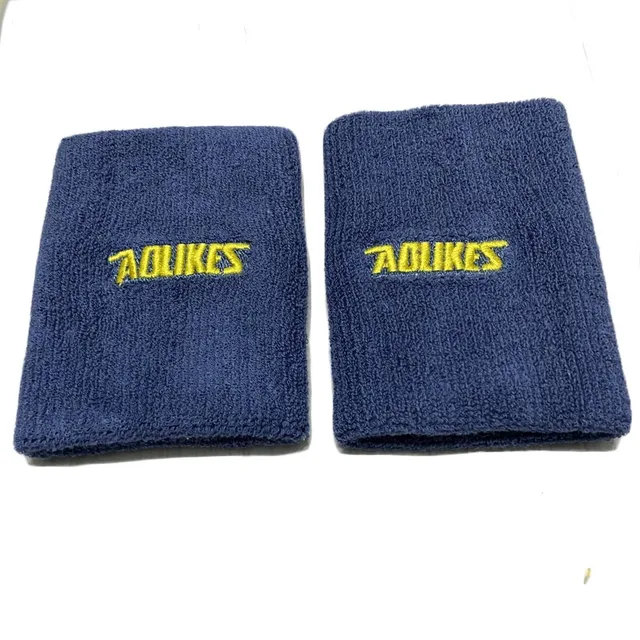 1Pair 4.3×3.1 Inch Cotton Tennis Wristband Sport Running Gym Yoga Wrist Sweat Band Fitness Volleyball Basketball Wrist Cuff Wrap 3