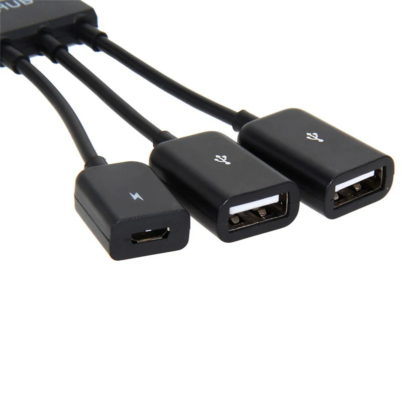 Многофункциональный 3 в 1 двойной Micro USB хост OTG концентратор адаптер кабель папа-мама двойной Micro USB 2,0 хост OTG концентратор адаптер кабель