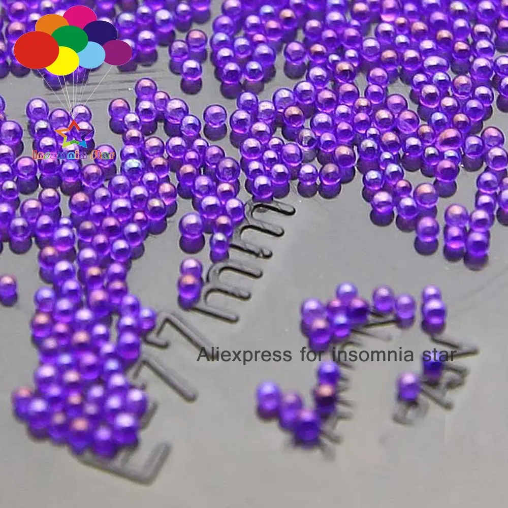 A-013 Purple Deep AB 12 г стеклянные тонкие 100000 шт тонкие бусины без отверстия 0,6 мм-1 мм бусины для нейл Арта шарики небольшие маленькие бусины - Цвет: A-013 Purple Deep AB