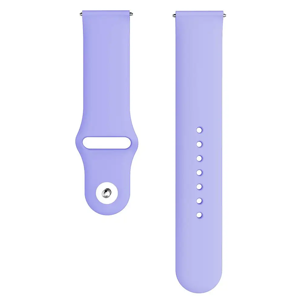 Light Purple Цветной мягкий силиконовый сменный ремешок для Garmin Vivoactive3 Vivomove HR, умный Браслет для Garmin Vivoactive 3, ремешок для часов - Цвет ремешка: Light Purple