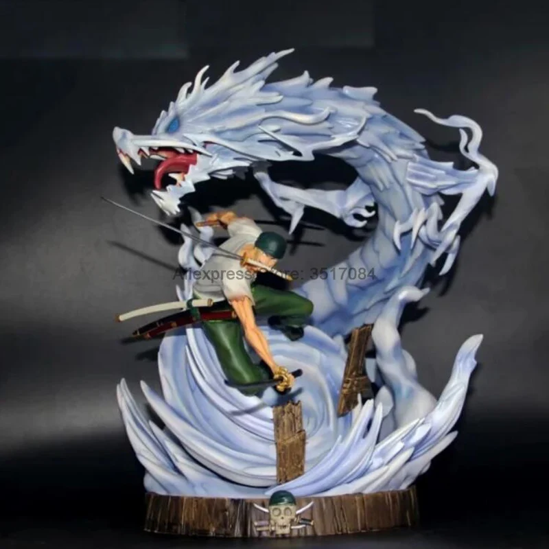 

Japan Anime One Piece Roronoa Zoro Dragon Tornado GK Statue PVC Action Figures Model Toys Doll Kids Gift