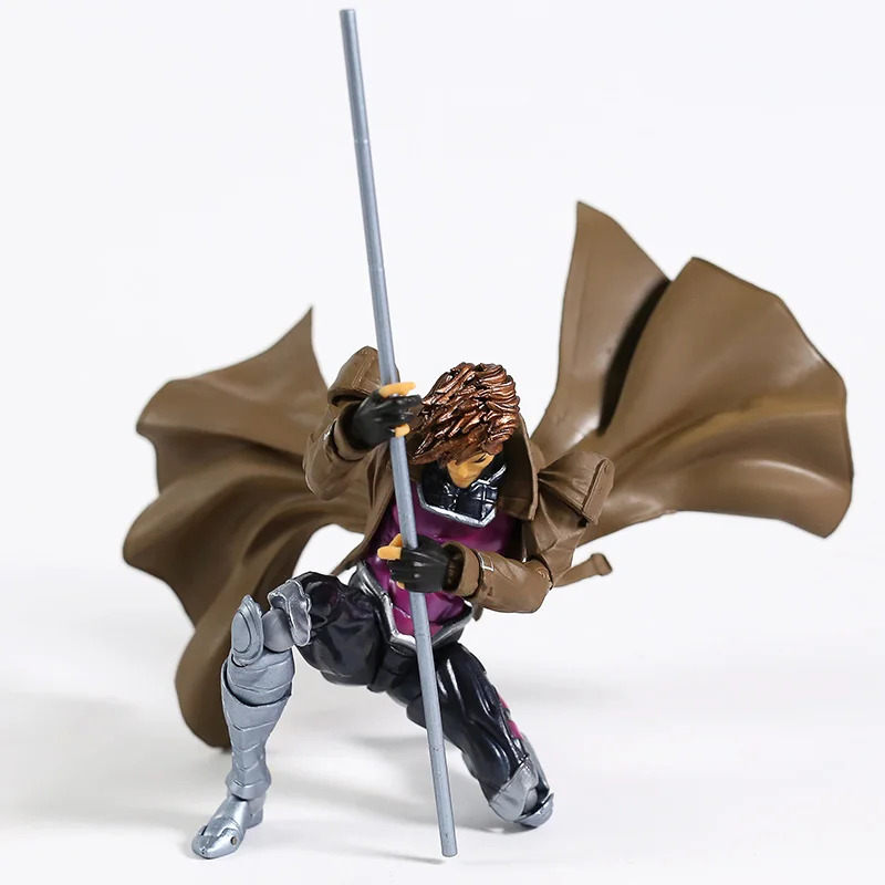 Серия № 012 Marvel X-MAN удивительный Ямагути Revoltech GAMBIT фигурка ПВХ коллекция игрушка; подарок