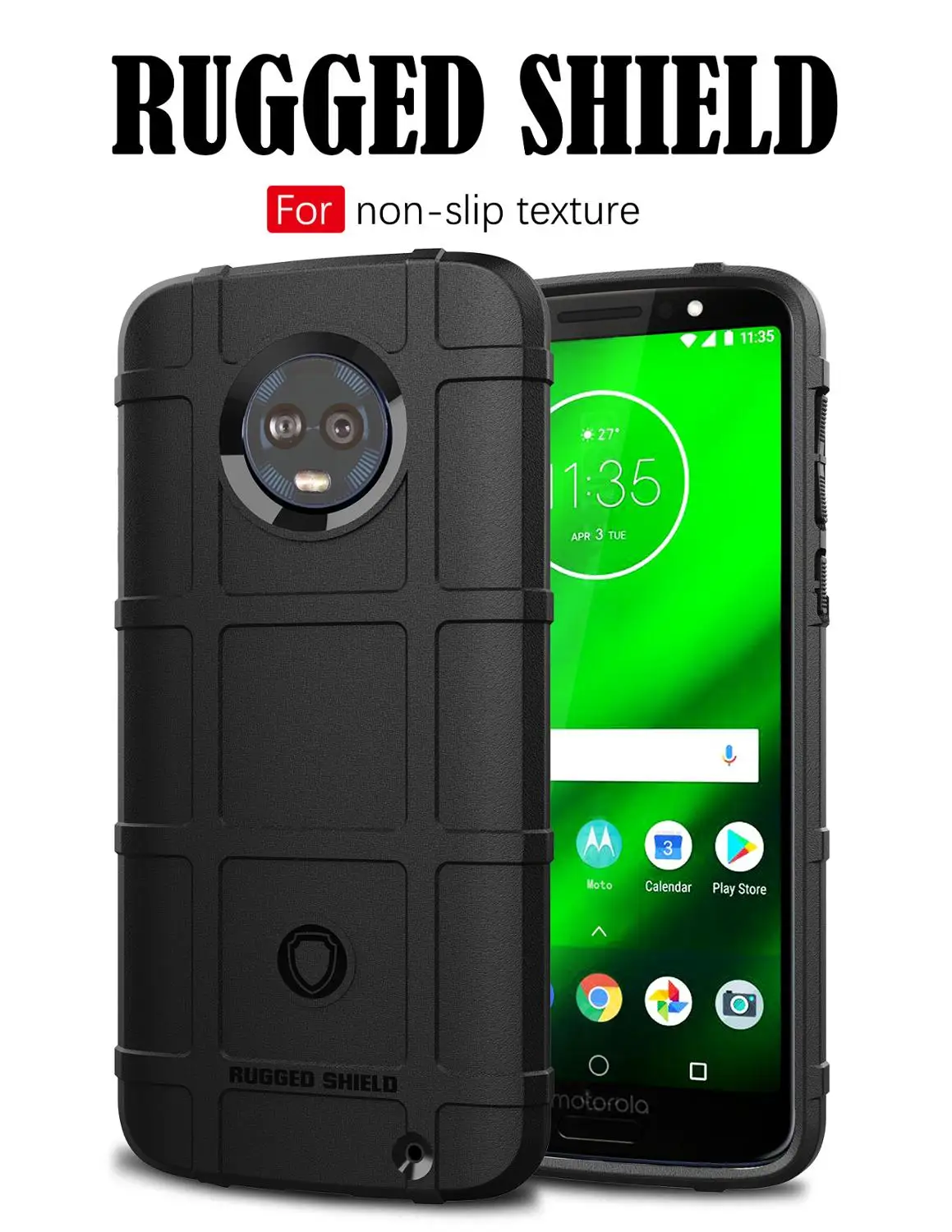 Чехол для Moto G6 Plus зеленый помело 1s мобильного телефона противоударный защитный