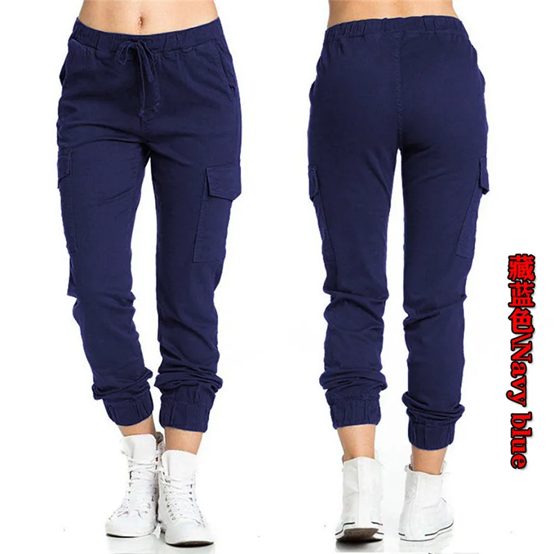 Large Size Solid Color Cargo Pants Women Casual Jogger Pants Women  Sweatpants Ladies Trousers Oversize Joggers Pants Women S-4XL - AliExpress