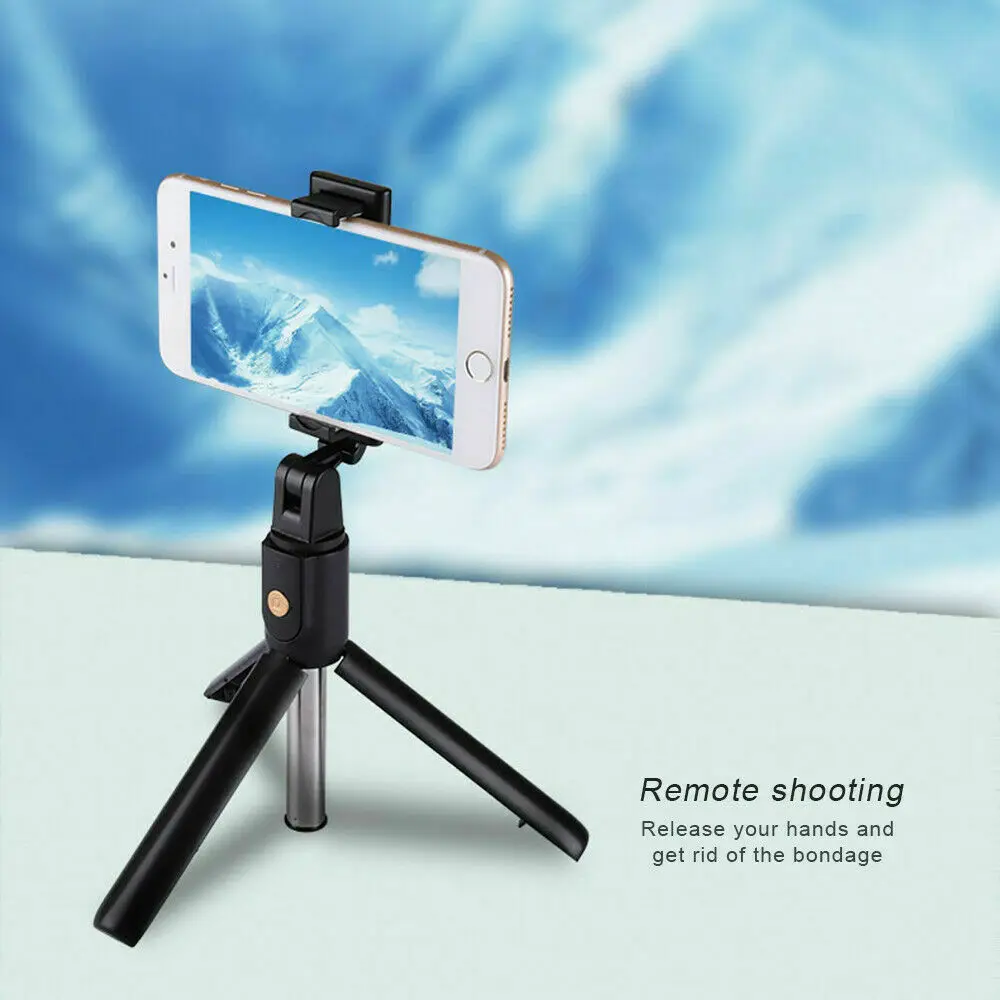 Essidi 3 in 1 Bluetooth Selfie Sticks For iphone xiaomi huawei Mini Extendable Wireless Tripod For GoPro Cameras Phone Monopod