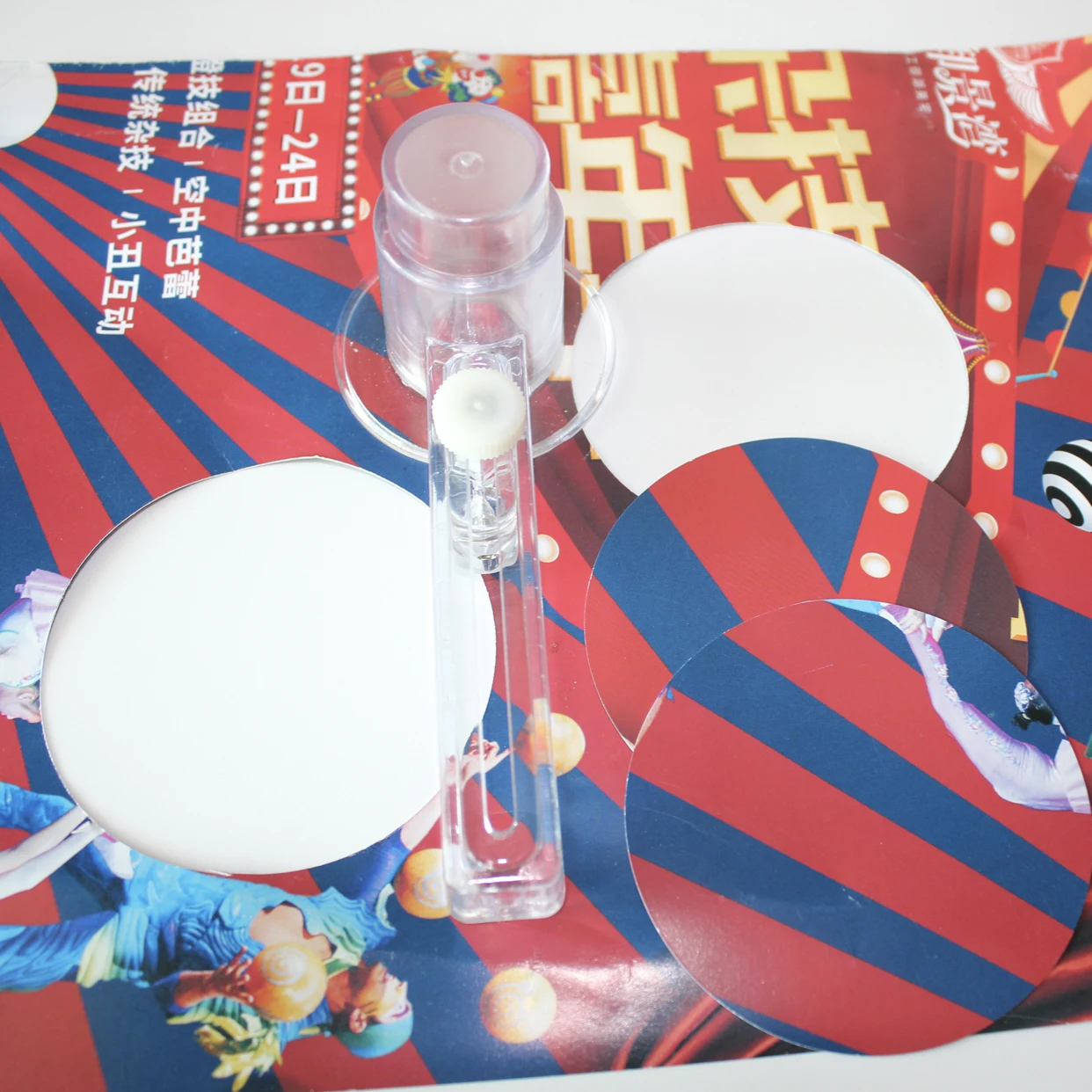 Acrylic Badge Circle Cutter for Button Maker Machine DIY Cutting Tools For Right and Left-handed Users