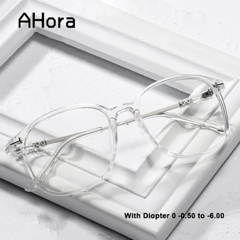 

Ahora Classic Oversized Finished Myopia Glasses Women Men Hipsters Style Optical Spectacles Frames 0 -0.5 1 1.5 2 2.5 3 3.5 4 6