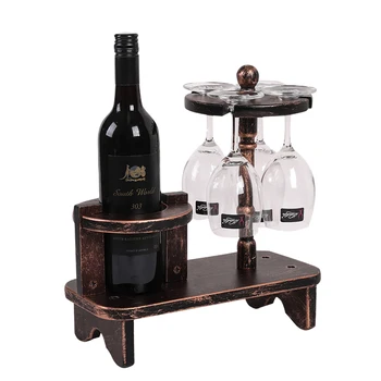 

Wine decorated face down glass bra wine to wooden pine house simple Nordic creative room