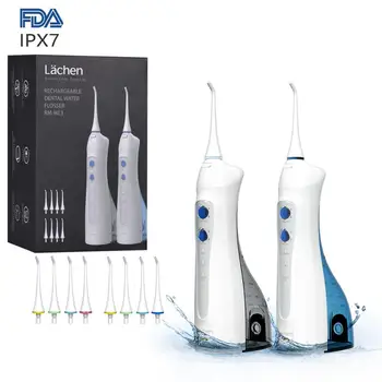 

Lachen WL3 2psc Oral Irrigator USB Teeth Cleaner 3 Modes Water Floss Portable Dental Water Flosser 220ml Irrigator Dental +5 Jet