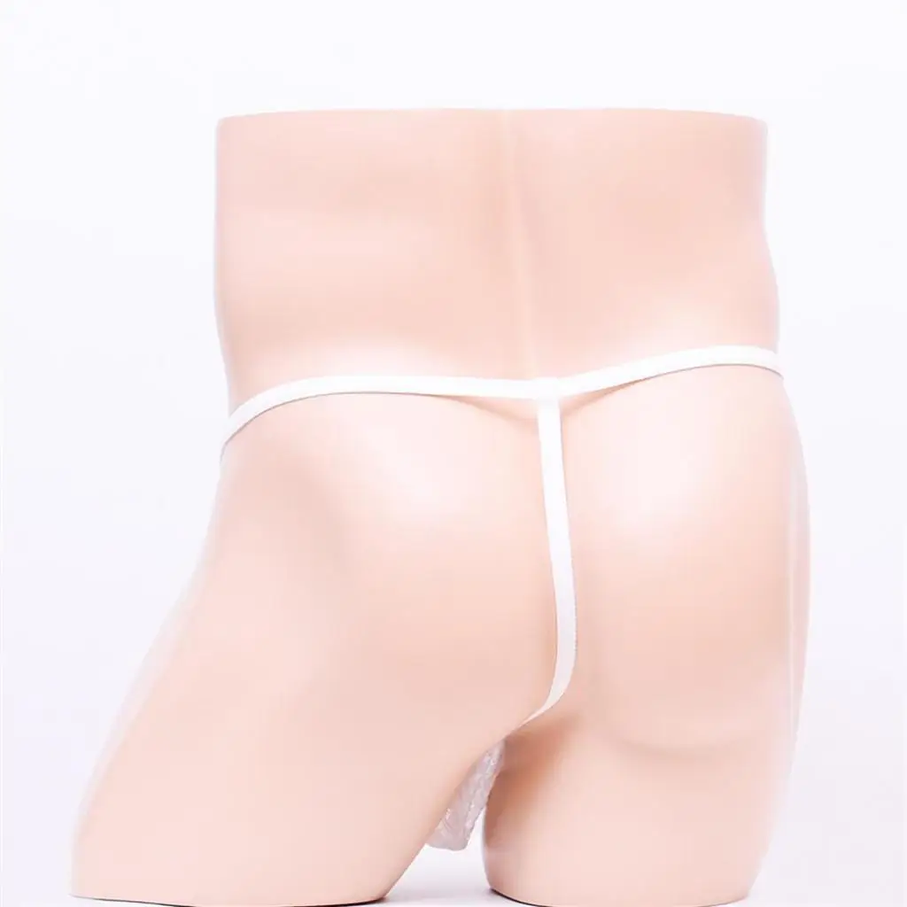 Mens Sexy Lace Mini Pouch G-string Briefs Underwear Low-rise G-String Backless Bulge Pouch Briefs T-back Thong Underpants