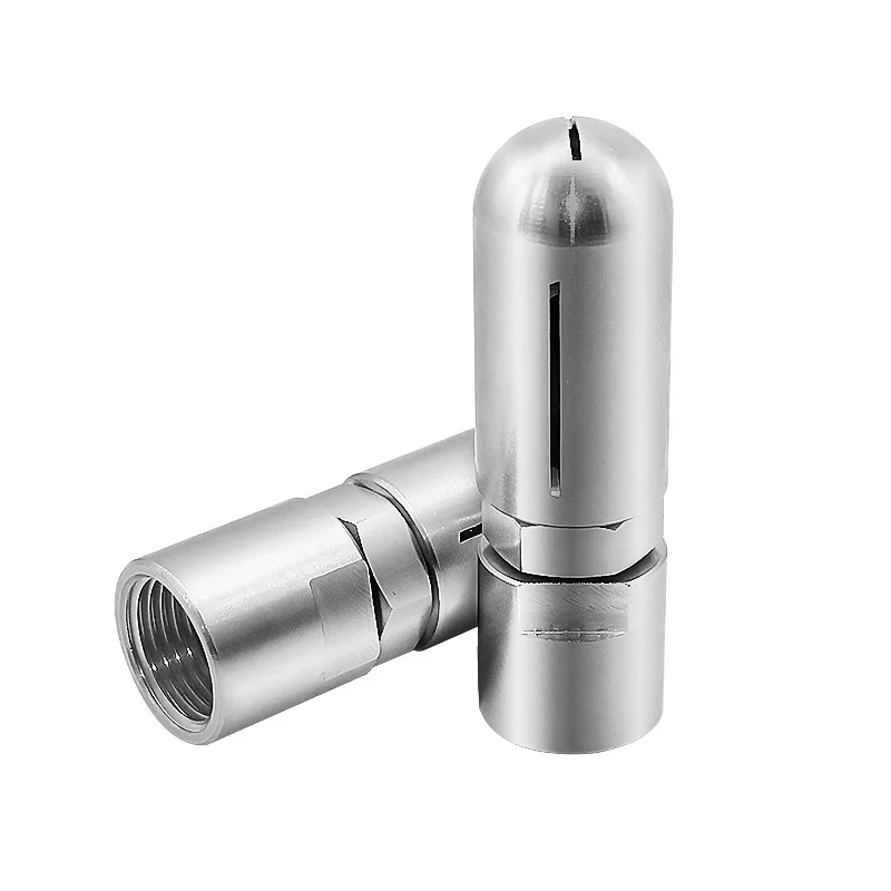 1/2 Female Stainless Steel CIP Tank Cleaning Ball, Side Spray Rotating Effective Cleaning Ball Nozzle, Bottle Washer Nozzle
