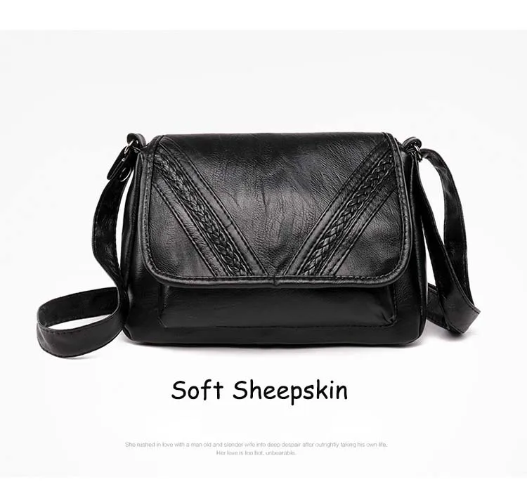 sheepskin 7 Ретро сумка женская сумка мягкая овчина сумка на плечо 14 узоров для мам Большая вместительная сумка несколько карманов PU Сумка Регулируемая женская сумка - Цвет: sheepskin 7