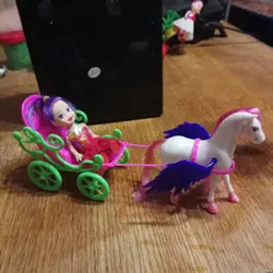 Новая Мини Мечта Fly конная упряжка для куклы Барби Келли аксессуары девочка ребенок игрушка Y4QA