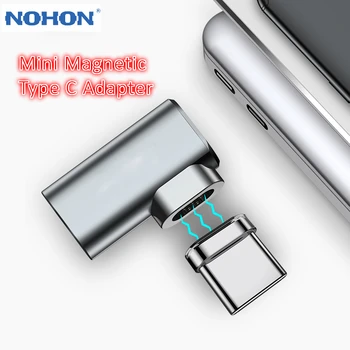 

Nohon 87W Magnetic Type C Adapter for MacBook Pro 90 Elbow Mini USB C Charge Connector for Samsung Xiaomi USB Adapter Charger