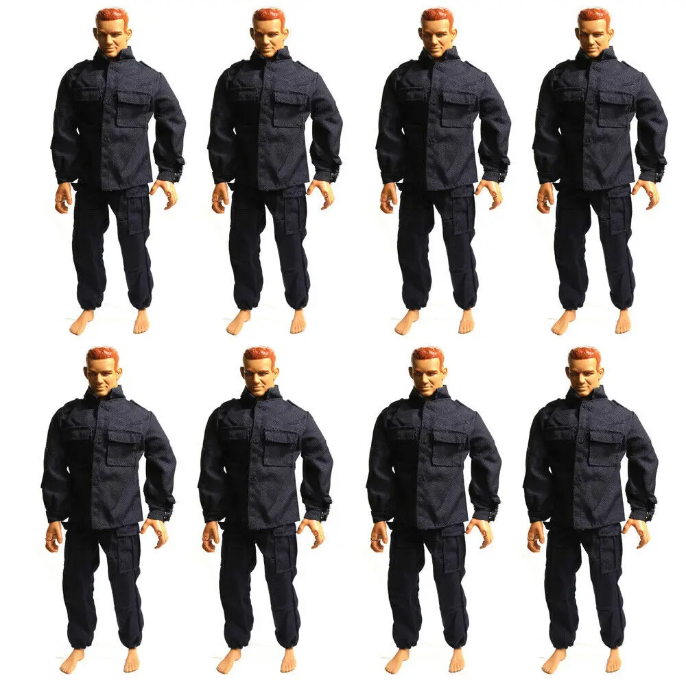Details about   6PCS 1:6 Scale Shirts Pants Outfits For 12'' Gi Joe Action Man Dragon DID BBI 