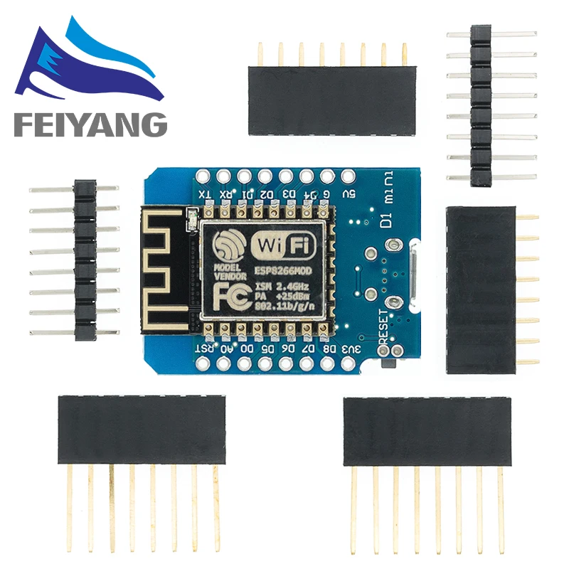 Enhanced WiFi IoT Development Board with ESP8266 and CH340G