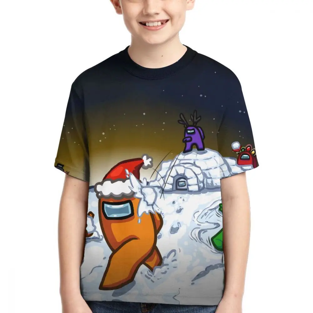 

Among Us Young Boy Basic Teen-agers Short Sleeve T-Shirt