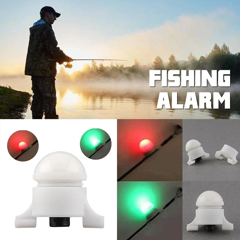 

10Pcs White Mini 2 Size in 1 Night Fishing Rod Rods Tip Clip on Fish fishing Bite Alarm Finder Fishing Accessories