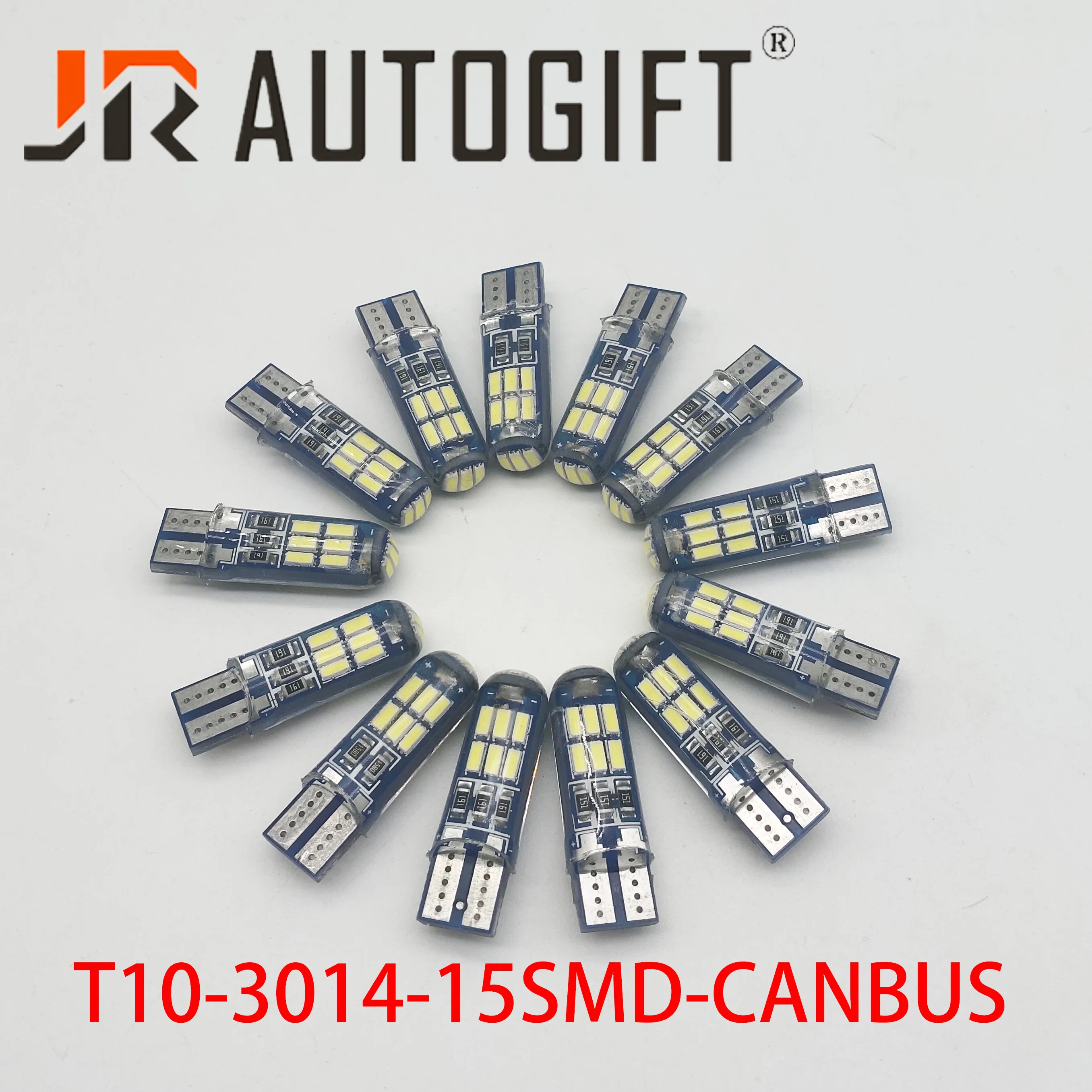 100 шт. 168 194 светодиодный Canbus W5W высокой мощности T10 3014 15smd номерного знака светильник светодиодный лампа для чтения Автомобильные стояночные огни лампы 12V белого цвета