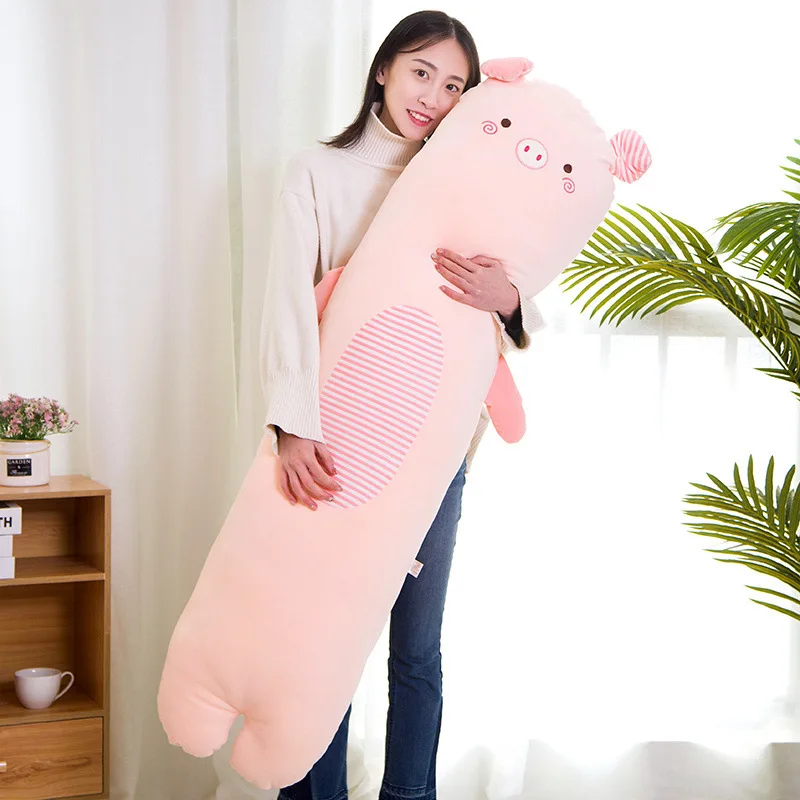 

Yangzhou Michaux Creative Cute Cartoon Dinosaur Strip Pillow Plush Panda Napping Pillow Valentine's Day Birthday Gift