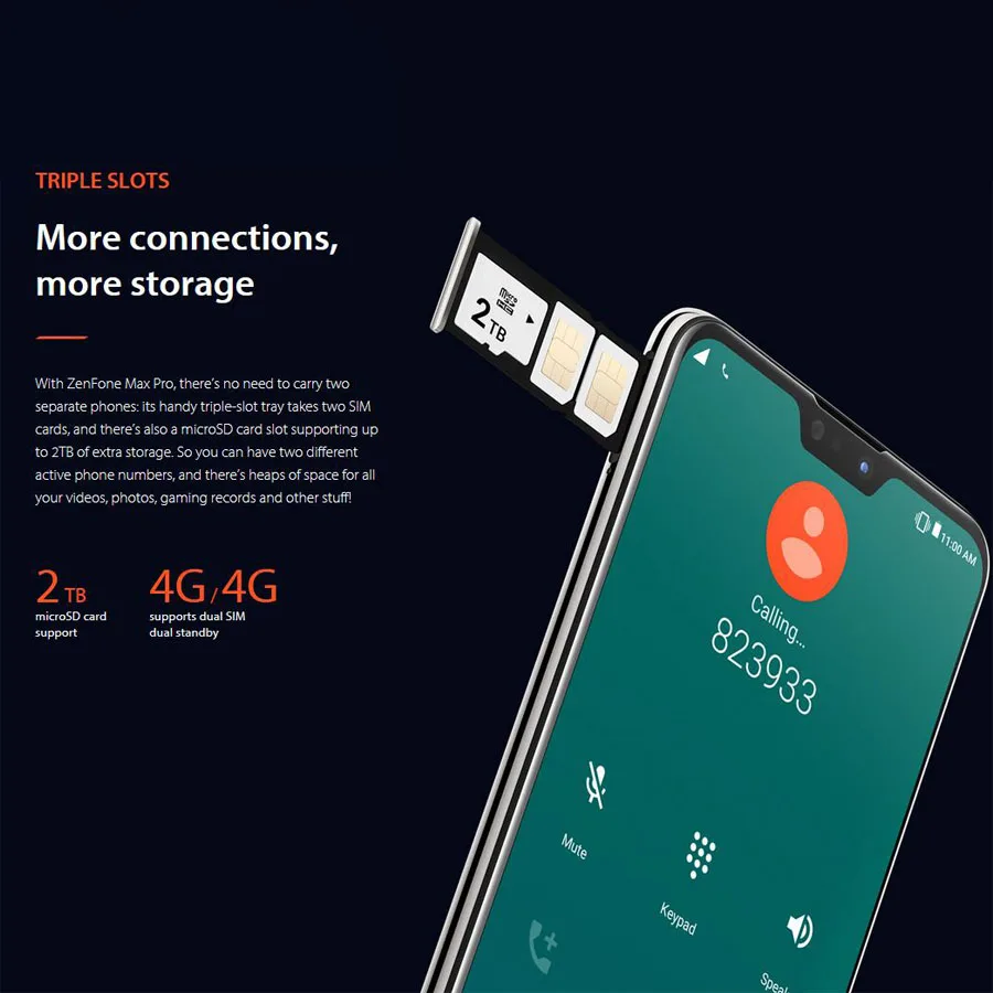 Глобальная версия Asus Zenfone Max Pro (M2) ZB631KL 6 26 &quot4 Гб ОЗУ 64 ПЗУ мобильный телефон Snapdragon