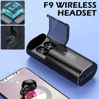

New Bluetooth 5.0 Wireless Touch Bluetooth Earphone Headset 4800mAh Headphone Earbuds