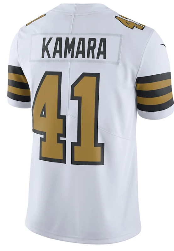 41 Alvin Kamara jersey 9 Drew Brees 28 Adrian Peterson 23 Marshon Lattimore 13 Michael Thomas JERSEY - Цвет: Color Rush