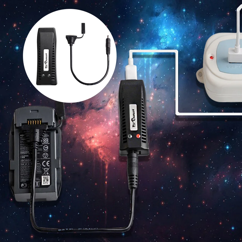 Универсальный уличный Дрон батарея адаптер Аксессуары Удобный USB зарядное устройство конвертер Черный Snelle Opladen портативный для DJI Spark