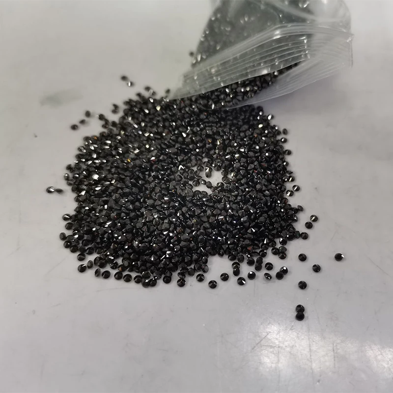 Real 0.8-2.8Mm 1 Carato Nero/Blu Verde Moissanite Pietre Sciolte Passa Tester Di Diamanti Per Gioielli Fai Da Te Che Fanno Orecchini Ad Anello