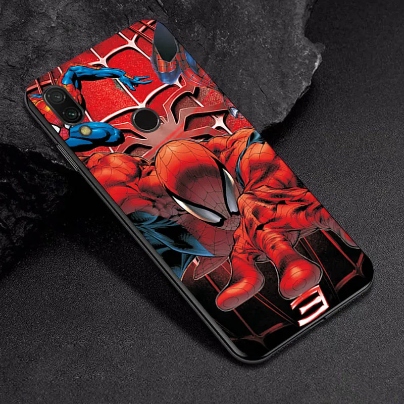 TPUBLK526 Черный ТПУ чехол для телефона Marvel для Xiaomi Redmi Note 7 6 8 Pro Чехол для Xiaomi Redmi 5 Plus задняя крышка Fundas Redmi 6A 7A 5A чехол - Цвет: TPUBLK526