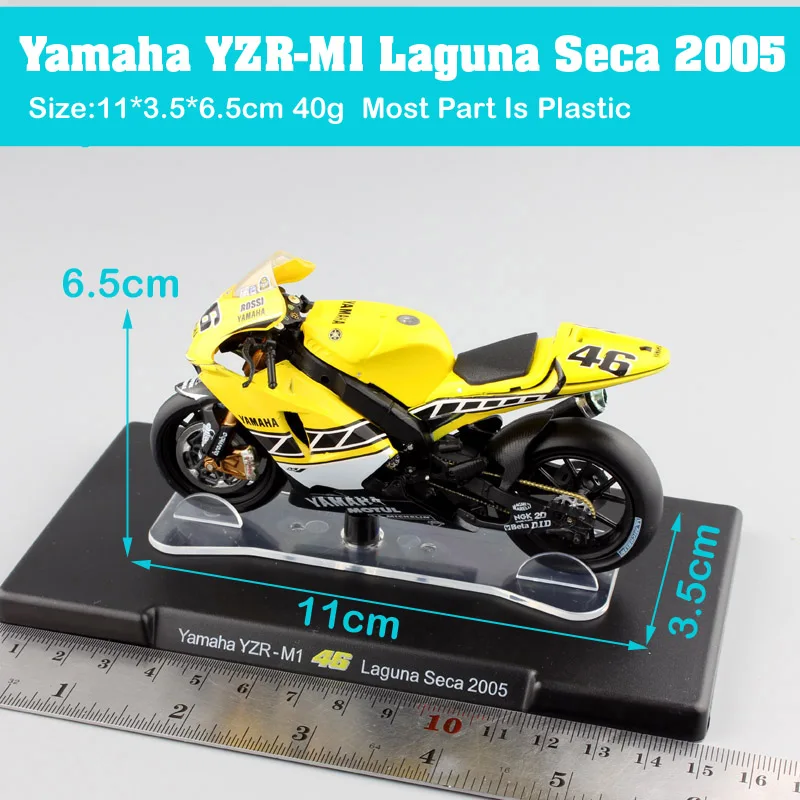 LEO дети 1/18 масштаб маленький YAMAHA YZR-M1 Лагуна Seca 2005 спортивный велосипед#46 модель мотоцикла литая под давлением игрушечный транспорт гоночная копия