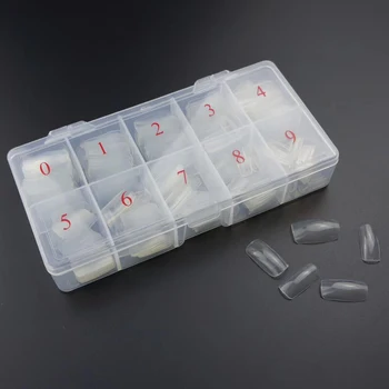 

500pcs Artificial Nail Tips Natural Color Cover Fake False French Nail Art Artificial Acrylic Gel UV Manicure Set DIY Nails Tips