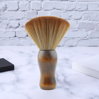 Billige Haar Frisur Styling Werkzeug Zubehör Barber Bart Haarbürste Weiche Neck Gesicht Duster Pinsel Salon Schneiden Styling Werkzeuge