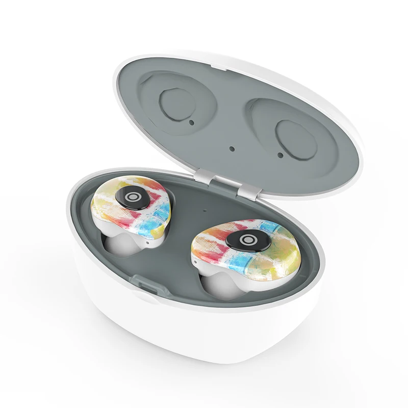LEORY X1 TWS Bluetooth 5,0 Наушники Hi-Fi стерео Авто сопряжение Двусторонняя HD вызов Smart Touch гарнитура с 16H супер зарядная коробка - Цвет: E