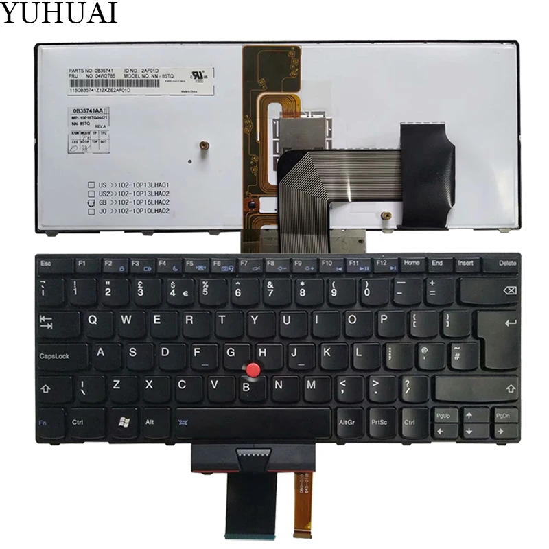 

NEW UK keyboard for Lenovo Thinkpad X1 Xi Hybrid 2012 UK laptop keyboard 04W2785 backlight