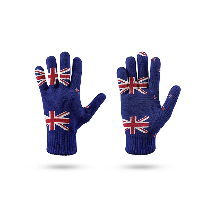 Fashion American Spain Flag Mittens For womne Unisex 3D Print Touch Screen Casual Gloves Funny Riding Garden Work Female Gloves