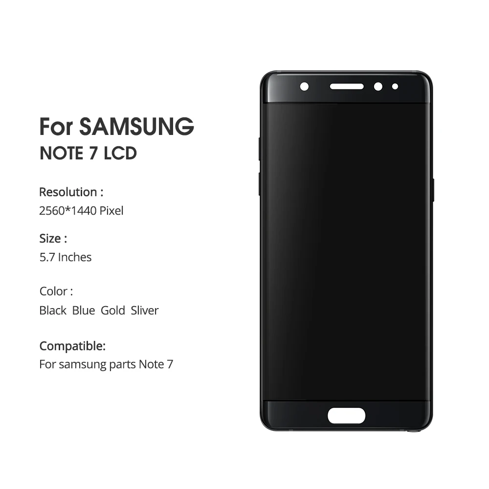 5,7 ''lcd для SAMSUNG GALAXY Note7 Note FE 7 N930 N930F дисплей кодирующий преобразователь сенсорного экрана в сборе Сменные