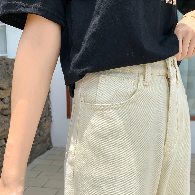5xl Женские джинсы больших размеров с высокой талией, универсальные, новинка, Женская корейская мода, Топ Магазин,, брюки из денима, классические, простые