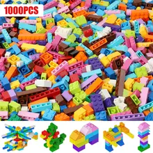 250-1000 piezas DIY bloques de construcción ciudad ladrillos creativos a granel modelo Idea figuras juguetes educativos para niños compatibles con todas las marcas(China)